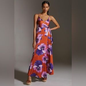 Anthropologie Hutch Floral Wrap Maxi Dress